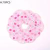 10 Pcs Makeup Remover Pads Washable Double-Layer Strawberry Print Cleaning Cotton Reusable Facial Make Up Removal Pads Tool