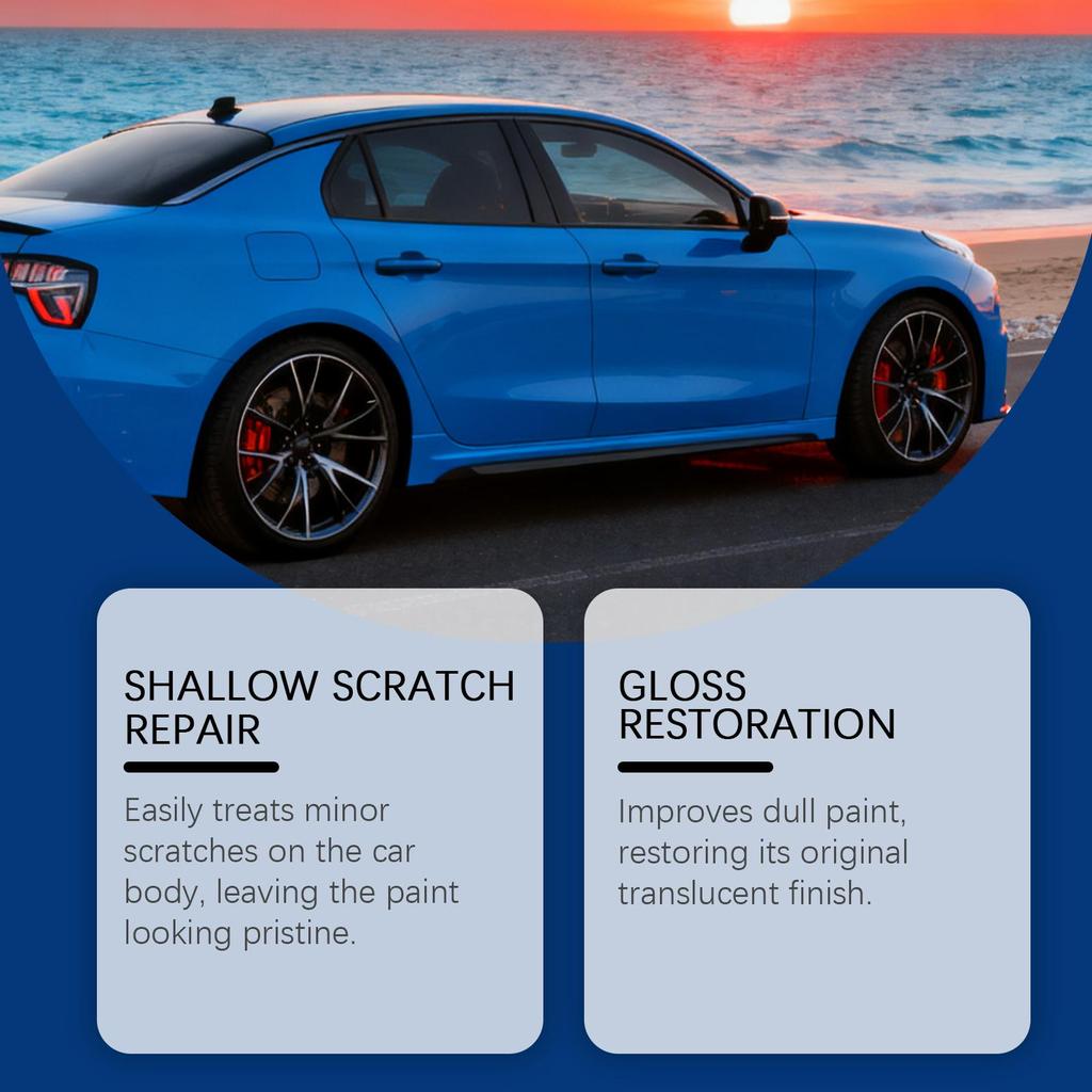 Homonth Red Car Light Scratch Care Spray 100ml Scratch Removal, Polishing and Renovation, Paint Care, Suitable for Car Paint