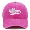 1pc Fashion DAD MOM Embroidery Baseball Caps Adjustable Couple Hiphop Baseball Hats Distressed Faded Cap Vintage Sunscreen Hats