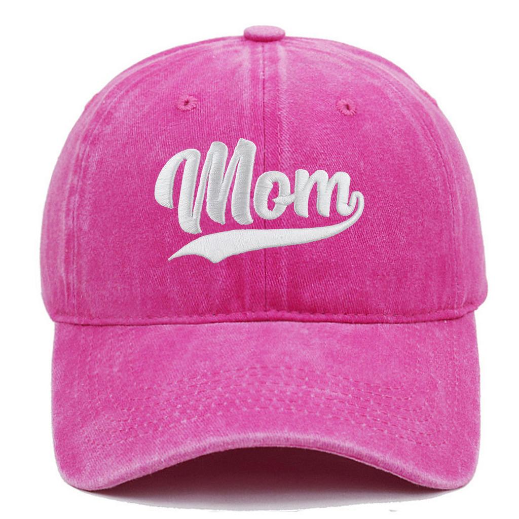 1pc Fashion DAD MOM Embroidery Baseball Caps Adjustable Couple Hiphop Baseball Hats Distressed Faded Cap Vintage Sunscreen Hats