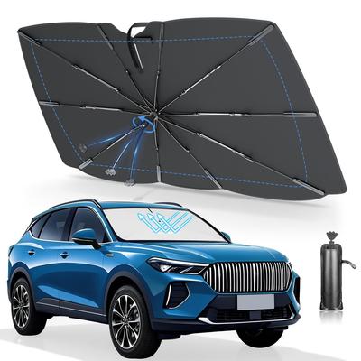 Auto Vorne Verbesserter Perfekter Japanischer Auto Regenschirm Schneidet UV Hitze Licht Einfach Kompatibel mit Rückspiegel Keine Mittige Biegbare TPU Mitte 10 Verstärkt