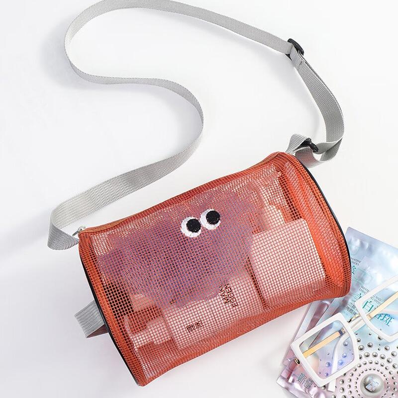 Linpan Cylindrical Breathable Mesh Travel Storage Bag One Size
