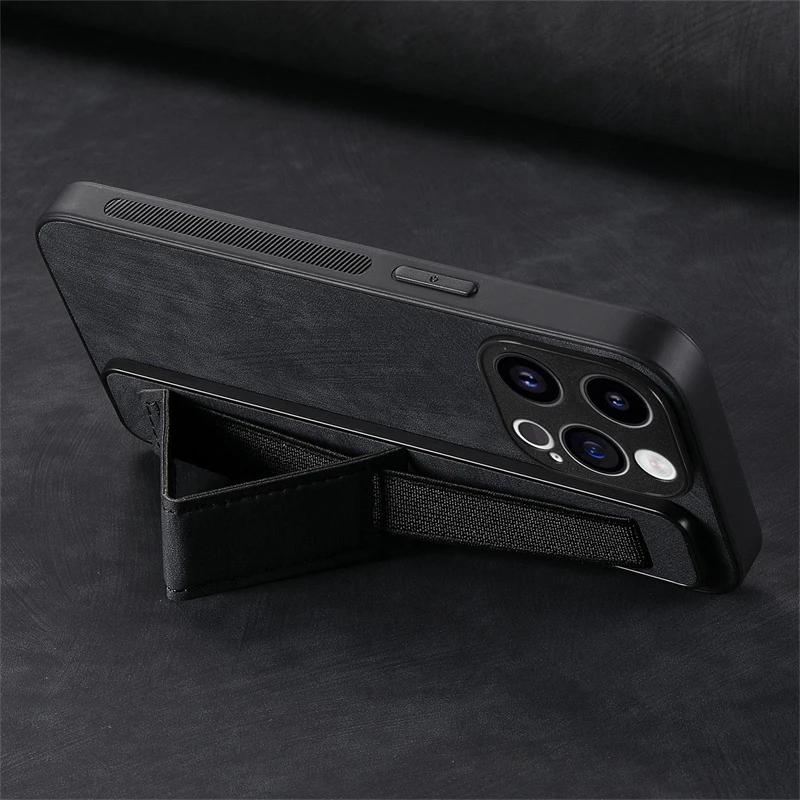 Leather Case For Xiaomi 15T 14T 13T 12X 11T 13 12 Mi 11 Lite 5G NE 10T Pro 11i Wrist Strap Holder Silicone Case Back Cover Funda