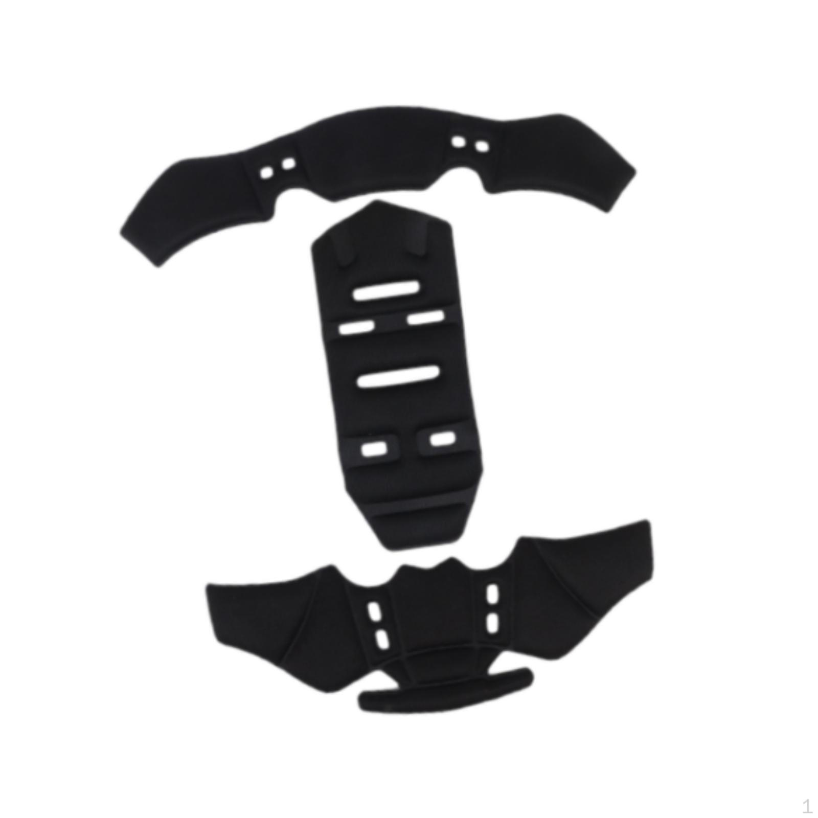 

Дышащий набор подушек для шлема для использования на открытом воздухе при езде на велосипеде и мотоцикле чёрный