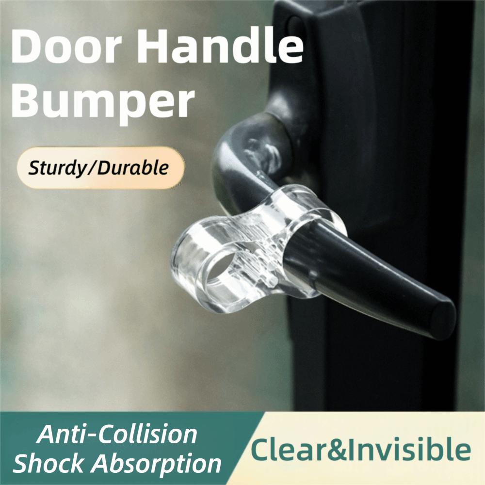 1pc PVC Door Stopper Clear Windproof Door Stop Multi-Compartment Door Handle Bumper  Home Office