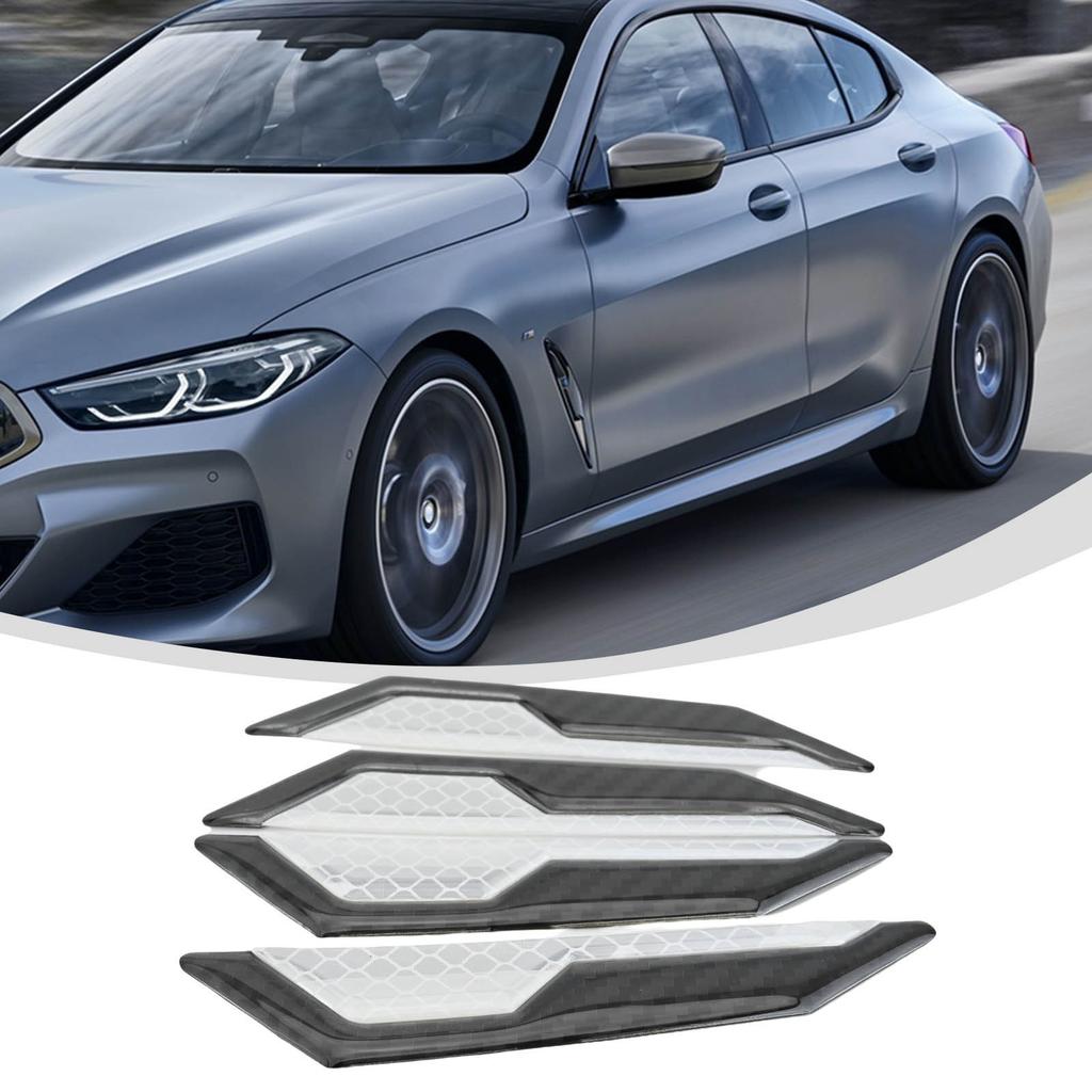 Reflective Scratch Protector Strips for Car Doors 4pcs Easy tallation