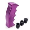 Universal Car Shift Knob, Pistol Grip Aluminum Gear Stick, Weighted Manual Shifter Handle with 3 Adapters