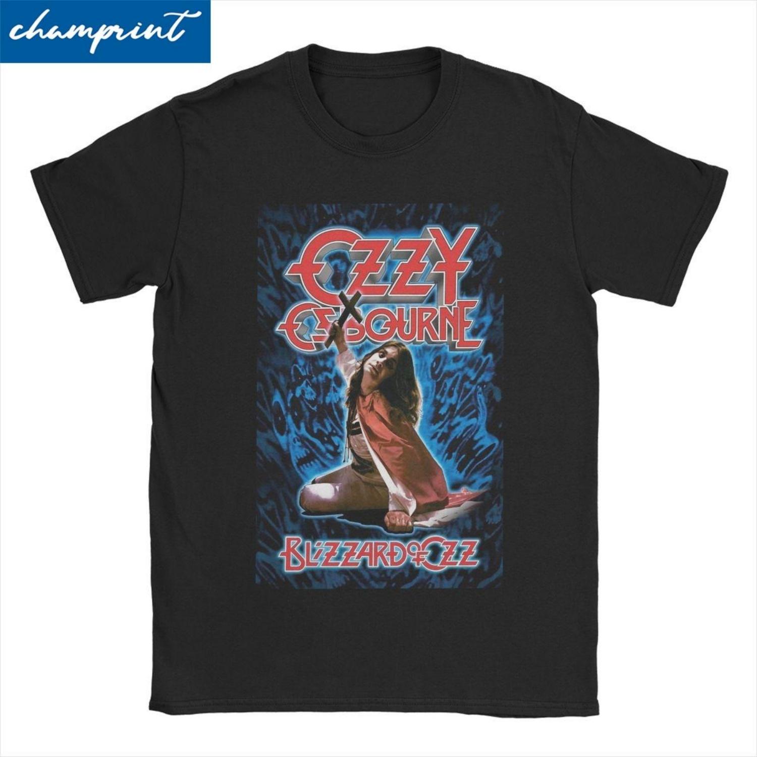 

Punk Band Rock Music T-Shirts Men Women Ozzy Osbourne Pure Cotton Tees Round Neck Short Sleeve T Shirts Graphic Printed Tops XXXXXL
