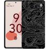 Phone Case For Google Pixel 8 7 6 Pro 8A 7A 6A TPU Shell Soft Silicone Shockproof Black Cover Illusory Color Chinese Dragon