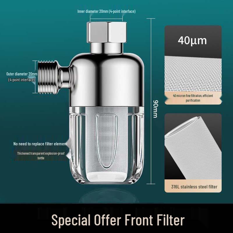 Household Tap Water Pre-filter for Washers, Heaters, and Purifiers