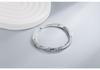 Silver-Plated Bohemian Mobius Strip Cuff Bracelet for Women