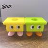 Cute Desktop Toothbrush Stand 3D Printed Cartoon Stool Holder Waterproof Moisture-Proof Durable Bathroom