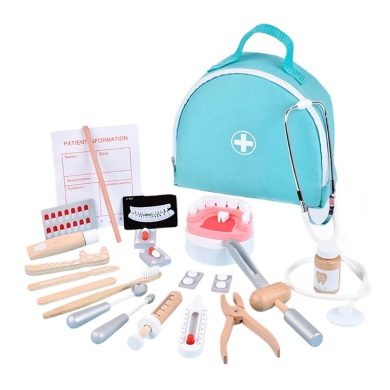 

Doctor Kit for Kids,Kids Doctor Playset Kit for Toddlers with Medicals Storage Bag Stethoscope Fun Role Playing Game