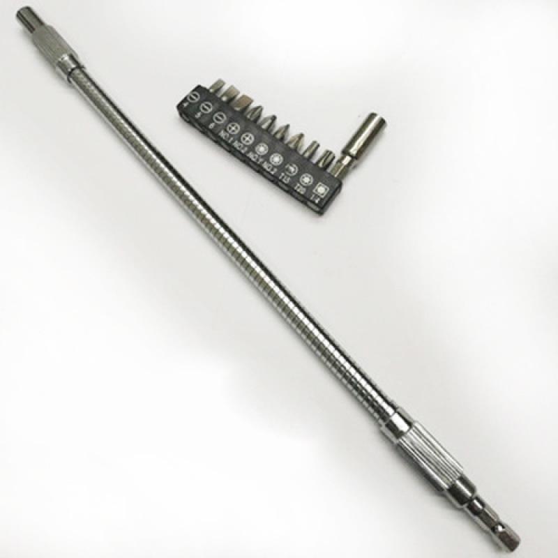 Universelle flexible Schaftverlängerung für Bohrmaschine & Schraubendreher - Multifunktional, Flexible Verbindungsstange & Bit.