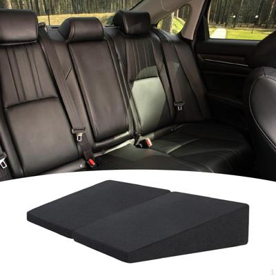 Cojín Nivelador de Cuña para Asiento de Coche Diseño Angulado Viaje Cómodo Antideslizante Soporte Universal