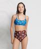 Dillaispul Rosy Western Boots Bikini Top - Brave Blue