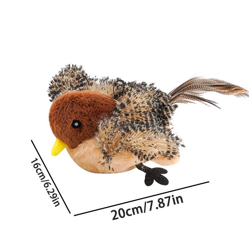 Flappy Bird Interactive Cat Toy USB Rechargeable Pet Cat Plush Toy Flapping Bird Toy Stimulate Hunting Instincts Remote Control