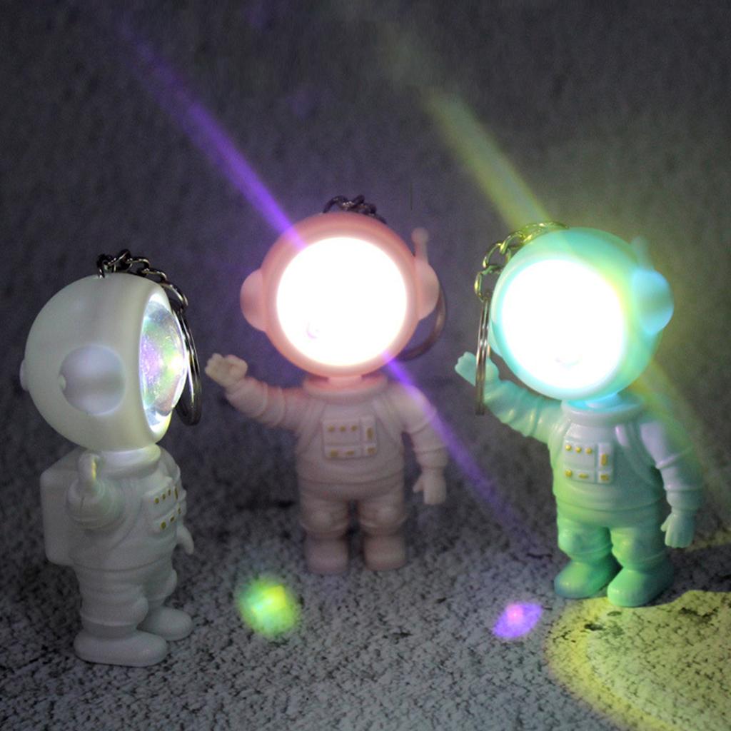 Astronaut Sunset Projector Light Keychain Women Purse Handbags Charm Keychain