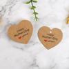 100pcs Heart Shaped Cards Gift Labels Hanging Decoration Hand Gift Hanging Tag  Mother Days