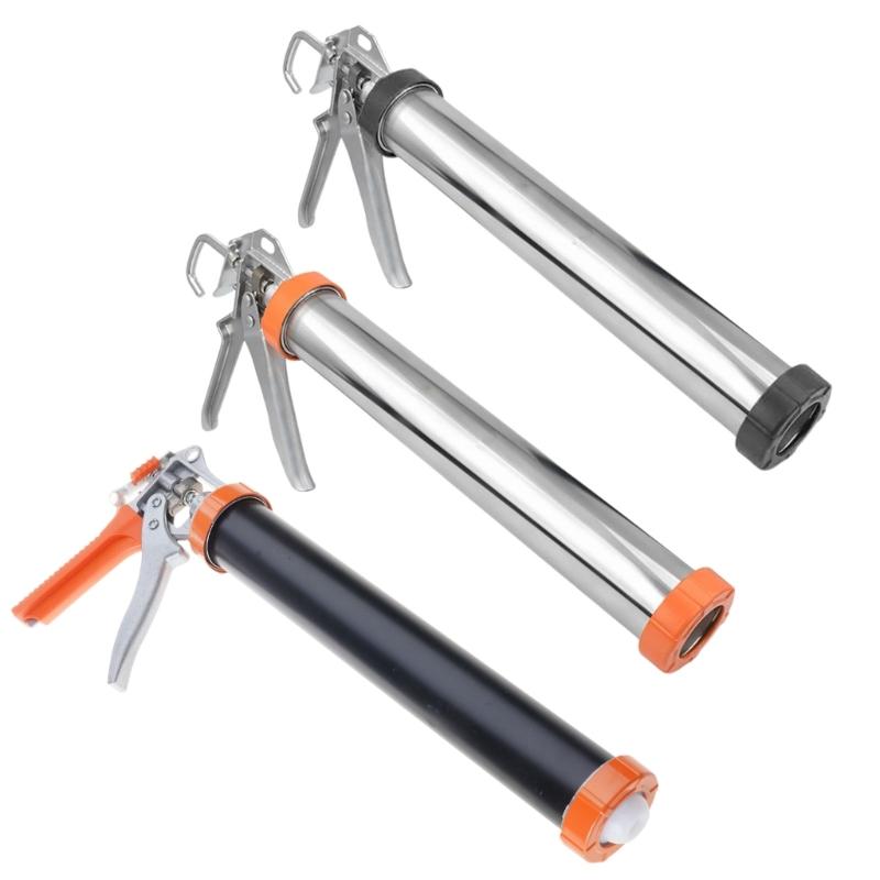 High Efficiency Caulk Guns Aluminum Tube Caulking Tool with Nozzle for Gluing Tasks Glass Adhesive, Various Applications