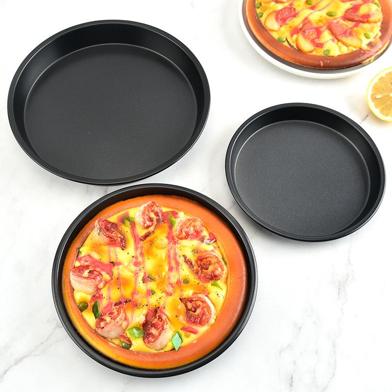 Antihaft-Runde Pizza- und Kuchenbackformen aus Kohlenstoffstahl - 6", 7", 8"