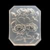 2024  New Mirror DIY Handmade UV Crystal Epoxy Mold with Leaf Big Rose Jewelry Pendant Accessories