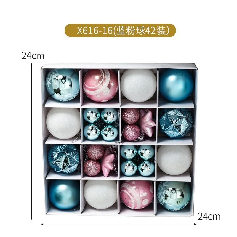 36pcs Christmas Tree Decorations Shiny PVC Ornament Balls Hanging Decor Holiday Party Home Xmas Display
