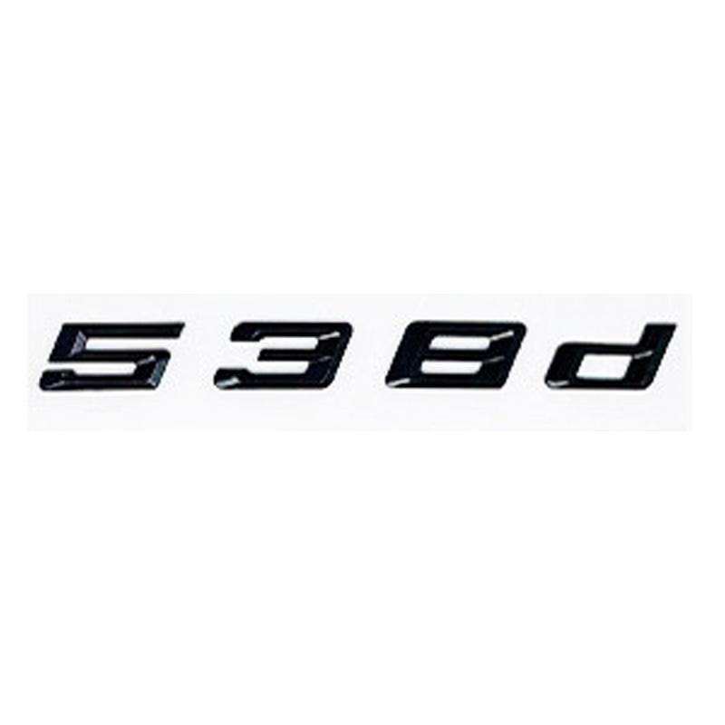 Car 3D ABS Trunk Letters Logo Badge Emblem Decal Sticker For BMW 5 Series 520d 525d 528d 530d 535d 540d E39 E60 E61 F10 F11 G30