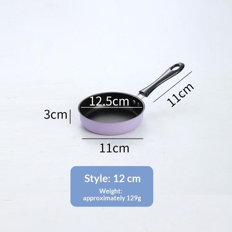 1Pcs Portable Omelette Pan Mini Nonstick Cast Iron Skillet With Handle For Induction And Gas Cooktops Children'S Breakfast Pot