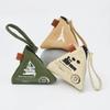 Mini Triangle Canvas Coin Purse