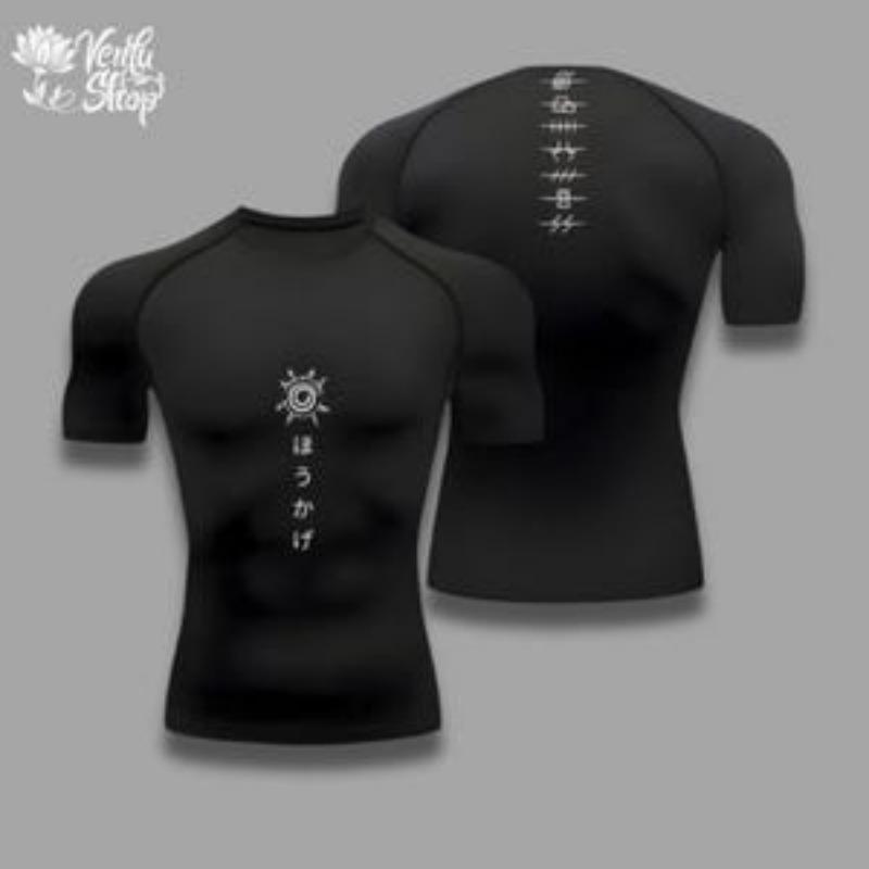 Compression Shirt | Uzumaki, Shippuden, Japanese, Gym, Anime, Clothing, Compressor, Tshirt, Cursemark, Sage, Village, Hokage