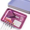 1PC Square Cosmetic Storage Tray Nail Art Manicure Plate Tweezers Clippers Pens Container False Nails Dish Tools Beautilux  Tray