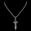 Vintage Gothic Punk Knight Sword Cross Pendant Necklace for Women Men Stainless Steel Silver Color Knife Chain Jewelry Gift