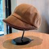 Thickened Painter Hat Harajuku Plush Octagonal Cap Fashion Suede Beret Hat  Streetwear