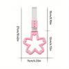 1pc Colorful Cherry Blossom Car Roof Handle with Warning Trailer Strap and Rear Bumper Ring
