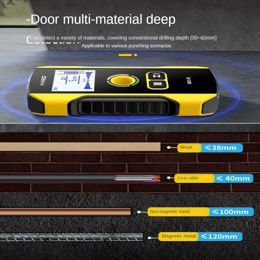 Multifunctional Wall Detector, Wire, Metal, Steel Bar Detector, High-precision Load-bearing Wall Dark Line Scanning