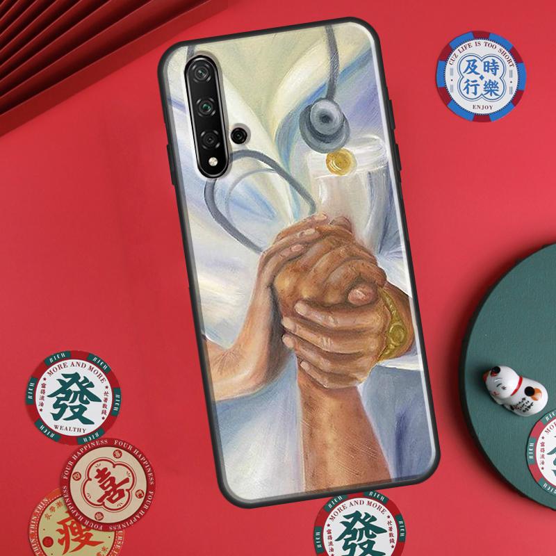 Cartoon Medicine Doctor Nurse For Huawei P20 P40 P30 Lite P60 Pro Nova 12s 11i 12i 10 9 SE 5T Y91 Y90 Y60 Y70 Y72 Y61 Case