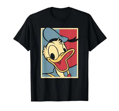 Disney Mickey Classic Donald Duck Big Face 4Th Of July T-Shirt_