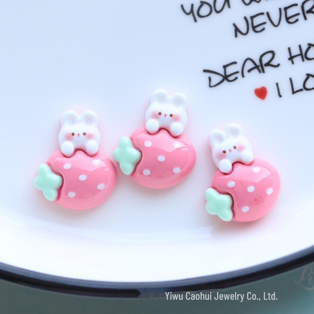 Adorable Shiny Cartoon Resin Hair Accessories: Kids' Hairpins, Rings, Clips & DIY Craft Patches