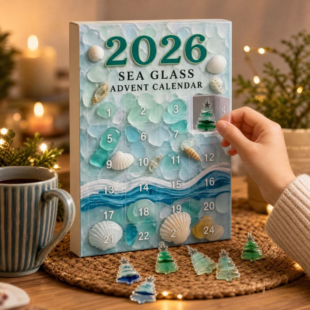 2026 Christmas Advent Calendar with 2D Acrylic Ornaments, Holiday Countdown Gift for Kids, Teens and Adults