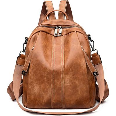 Umwandelbare Rucksack-Handtaschen aus Leder für Damen