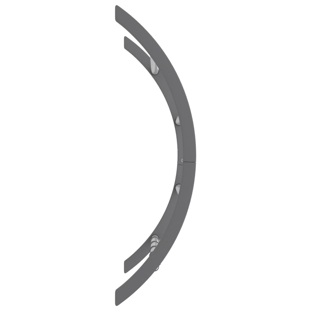 Towel Rack with Hooks Silver 56 X 16 X 72 Cm Aluminum