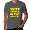 Best Fiance In The Galaxy Tshirt All Match Basic Short Sleeve Top