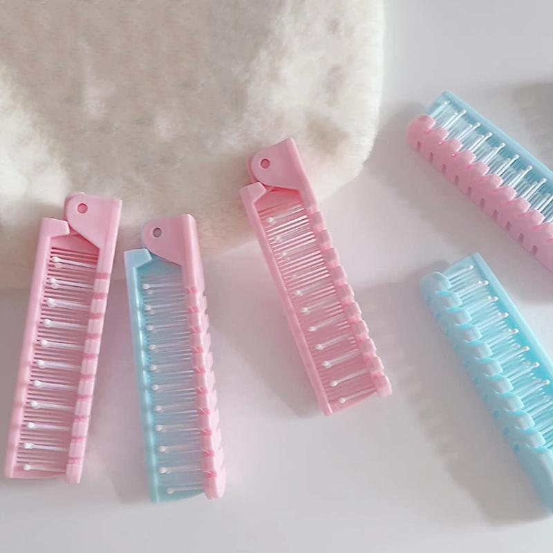 Creative Portable Compact Travel Folding Comb Portable Folding Comb Hair Massage Comb Anti Static Hairdressing Tools