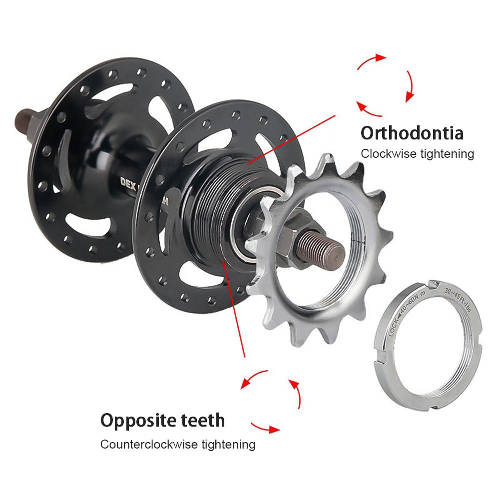 13T-18T setrvačník jízdního kola s pevným převodem a pevným kusem Jednorychlostní jízda se zpětným chodem Pevný ozubený ocelový setrvačník Pevný kroužek