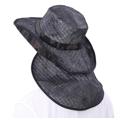 SHABO Mesh Hat Heatstroke UV for Fishing 886 Camouflage [Suzuka-chan] Ten-Gallon - Prevention, Lightweight, Cool, Heat-Blocking Hat, Protection,