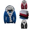 Premium Quality Men's Casual Jacket Coat Hoodie Fleece Thick Hooded Zipper Winter Warm Outwear