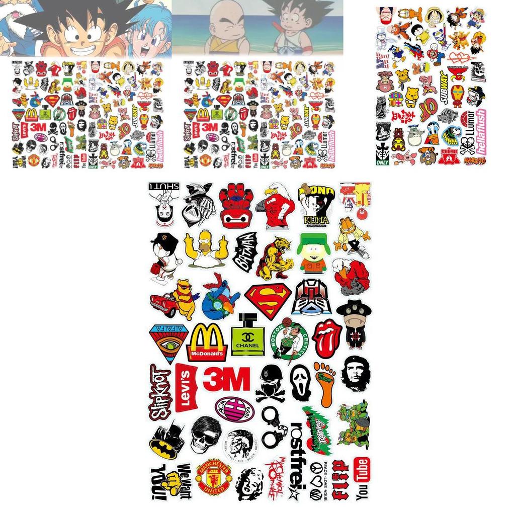 Stylish European Graffiti Stickers For Luggage Motorcycle Helmets Kids Diy Pvc Waterproof Pack
