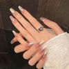 Genki Rainbow Cat Eye Flashy Blush Dopamine Handmade Wearable Nails