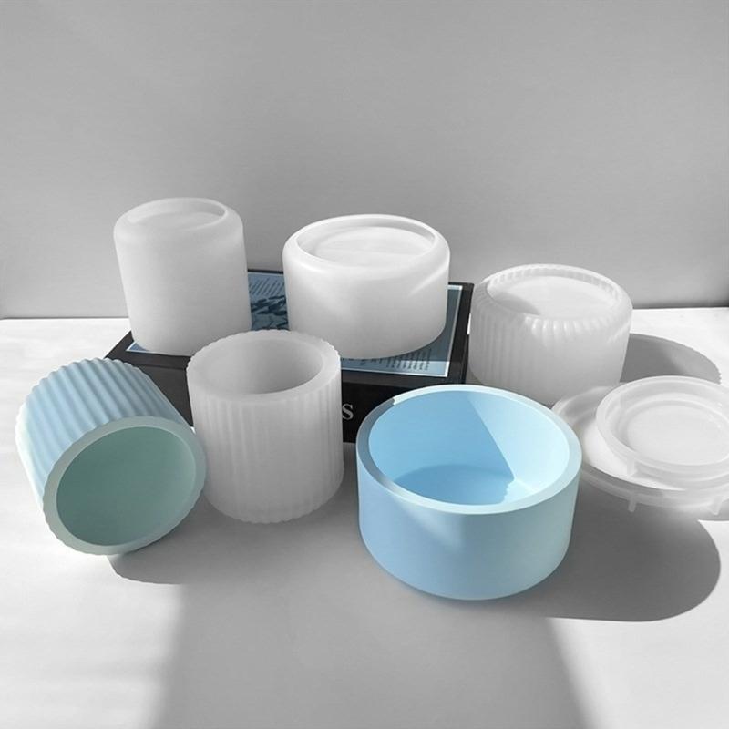 Silicone Epoxy Resin Mold Storage Jar Molds Jewelry Storage Box Moulds DIY Jewelry Organizers Mould Silicone Material